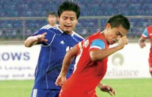 Sunil Chhetri and Sandip Rai
