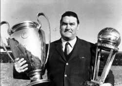 Nereo Rocco, AC Milan coach, one of Italy's most successful coaches and pioneer of catenaccio.