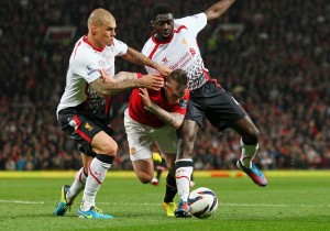 Martin Skrtel (left, Liverpool defender) and Kolo Toure (right, Liverpool defender) |