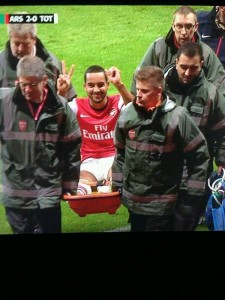 Sadly for Arsenal, Theo Walcott's convincing performance at center forward ended with an injury that finished his season. 