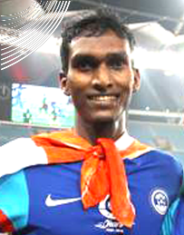 An excited Lenny Rodrigues