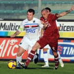 Cirillo battling with Antonio Cassano