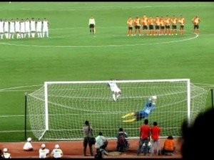 Gurpreet saves Odafa s penalty in Ifa shield semi final2013-c-article.wn.com