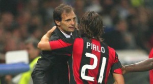 Allegri with Pirlo
