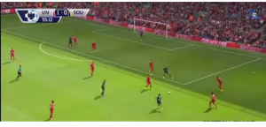 The Liverpool defence was guilty of ball watching during Clyne`s goal