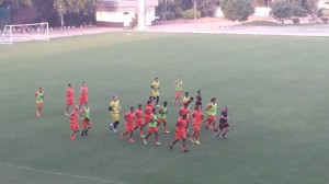 Manan, training with Delhi Dynamos