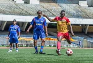 Ranti martins practices at the salt lake stadium before the derby-c- east bengal fan club fb page