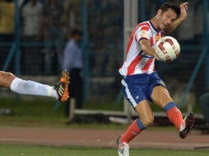 Luis Garcia in action for Atletico de Kolkata