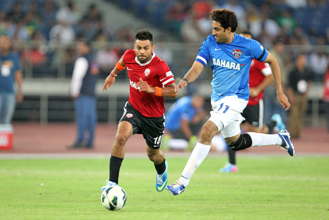 Virat Kohli ( cricketer) battling Abhishek Bachchan (actor)