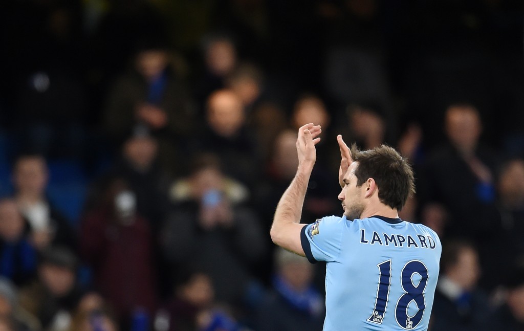 Lampard scored the equaliser for Manchester City against Chelsea