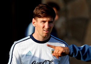 Argentina national soccer team training session