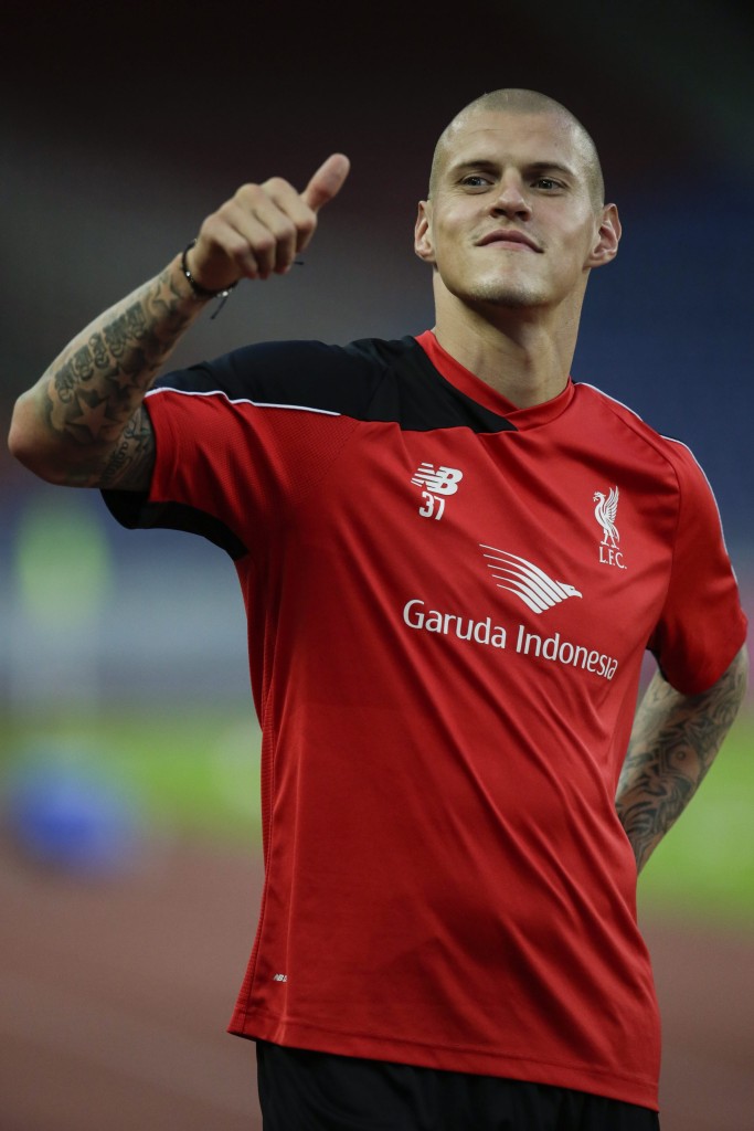 Martin Skrtel of Liverpool reacts during a training session at National Stadium Bukit Jalil, Kuala Lumpur, Malaysia, 23 July 2015. EPA/FAZRY ISMAIL