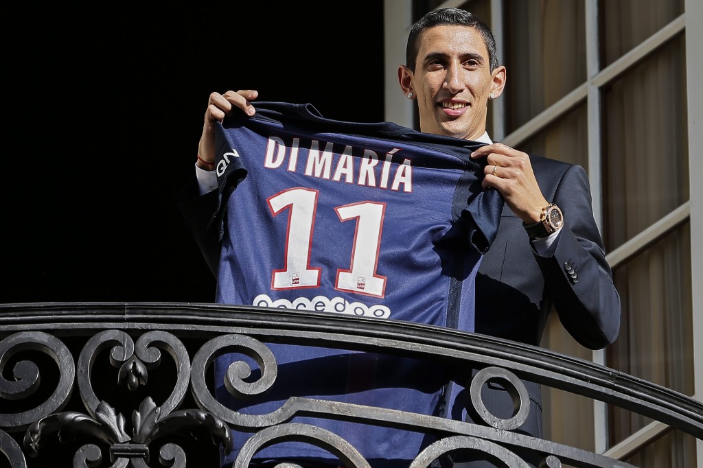Di Maria left Manchester United after spending just one year under Louis Van Gaal