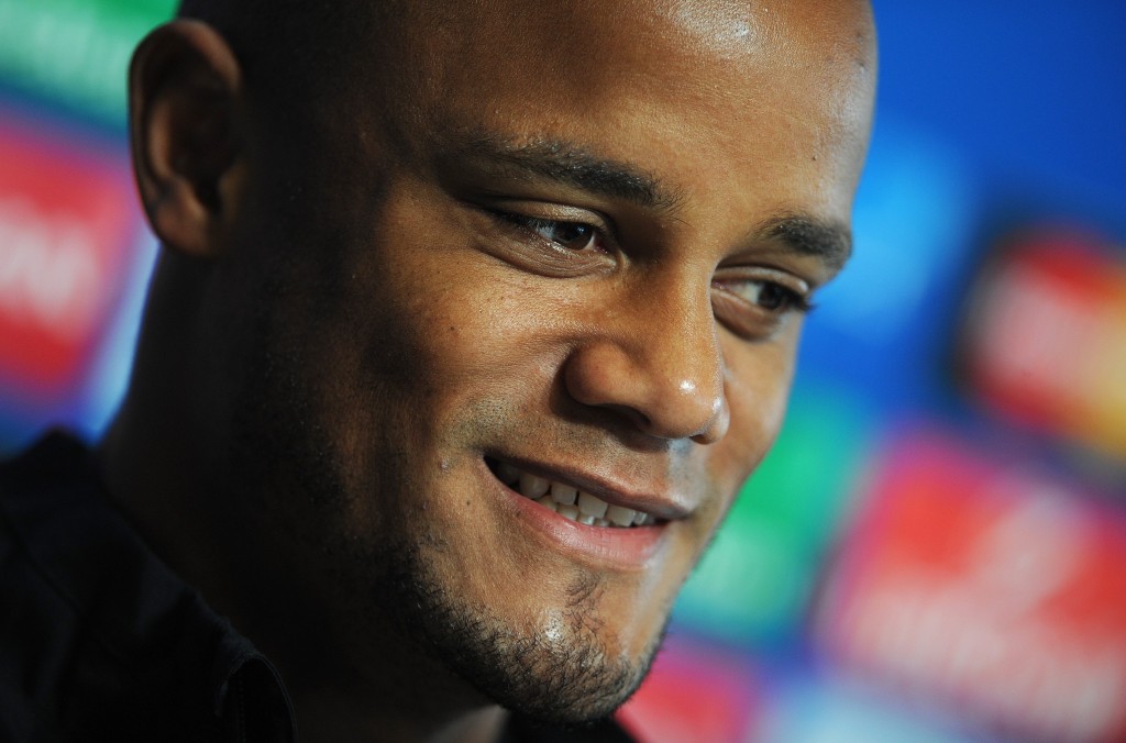 Vincent Kompany will be happy to play the way he's been playing recently. (EPA/PETER POWELL)