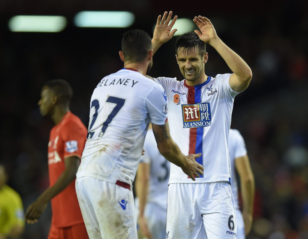 Scott Dann has just been made the Eagles captain by Alan Pardew and could reject advances from the likes of Arsenal and Everton to lead Crystal Palace in the upcoming campaign. (Picture Courtesy - AFP/Getty Images)