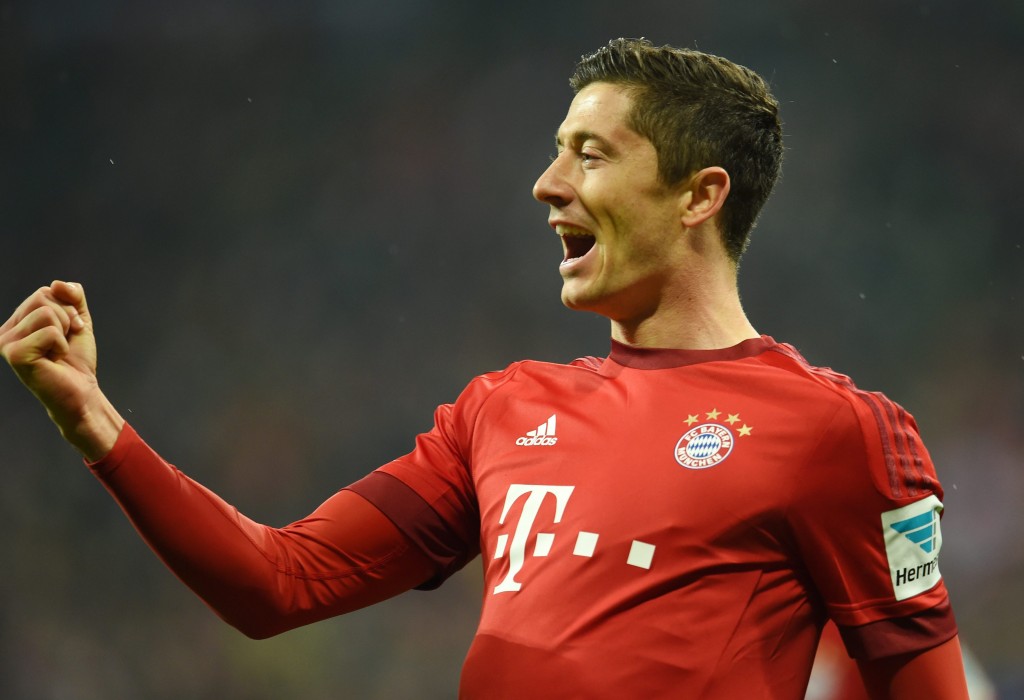 Lewandowski seems to be enjoying his football at the Allianz Arena and it is reported that the Polish striker is on the verge of extending his contract at Bayern Munich by a further two years. (Picture Courtesy - AFP/Getty Images)
