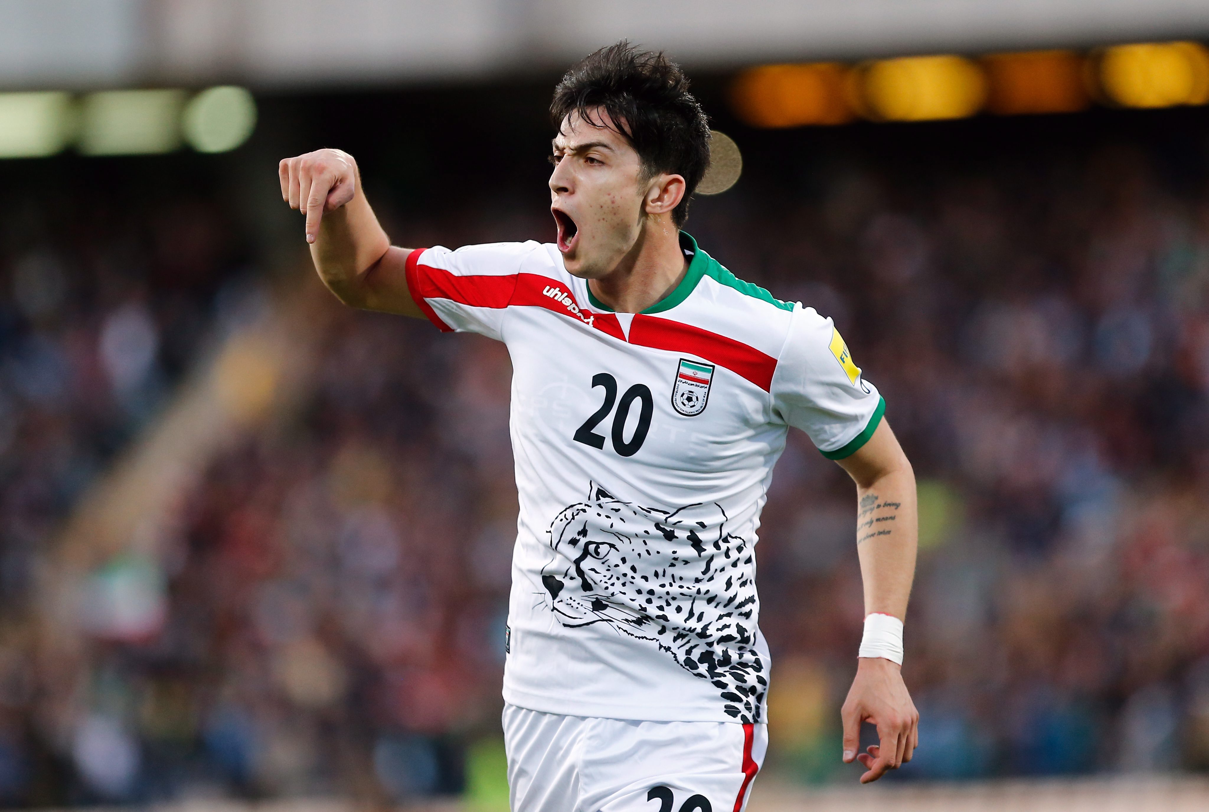 Any hope Iran might have at the World Cup will be firmly pinned on young forward Sardar Azmoun's shoulders. (Photo courtesy: AFP/Getty)