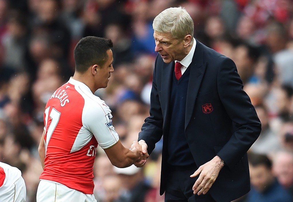 Alexis, Arsene and Arsenal. (Picture Courtesy - AFP/Getty Images)