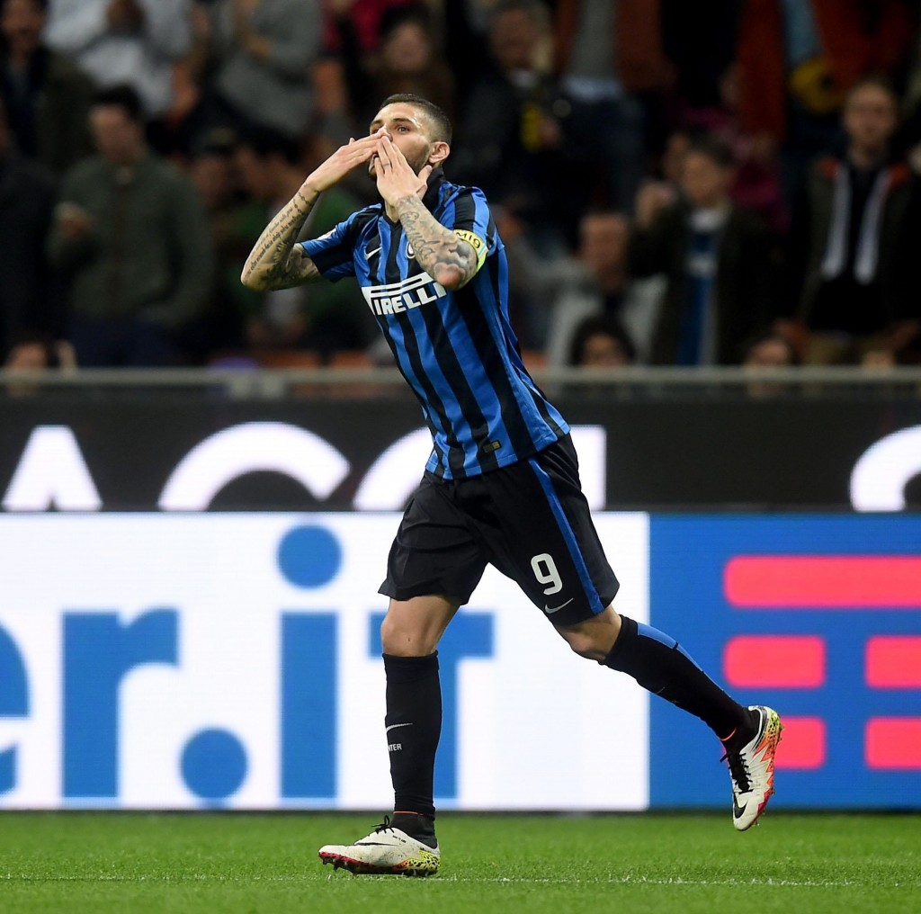 Mauro Icardi has been the subject of much love and appreciation from the Inter Milan fans but if reports from Italy are true, the 23-year-old might just be swapping Milan for Naples. (Picture Courtesy - AFP/Getty Images)