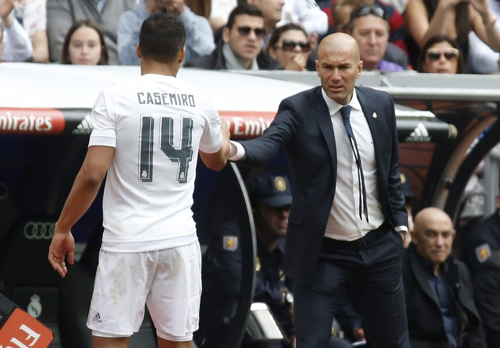 Real Madrid will miss the presence of Casemiro in midfield. (Photo by Angel Diaz/EPA)
