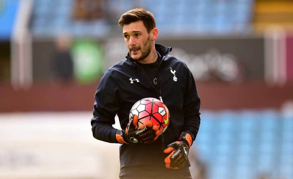 BIRMINGHAM, ENGLAND - MARCH 13:  Hugo Lloris of Tottenham Hotspur warms up prior to the Barclays Premier League match between Aston Villa and Tottenham Hotspur at Villa Park on March 13, 2016 in Birmingham, England.  (Photo by Stu Forster/Getty Images)