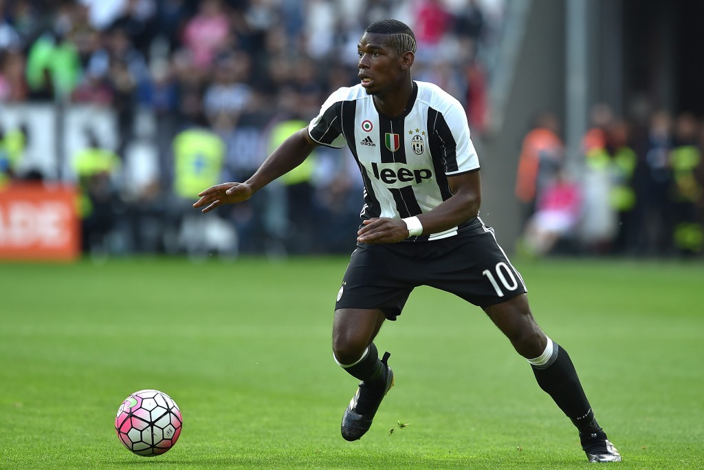 TURIN, ITALY - MAY 14: Paul Pogba of Juventus FC in action during the Serie A match between Juventus FC and UC Sampdoria at Juventus Arena on May 14, 2016 in Turin, Italy. (Photo by Valerio Pennicino/Getty Images)