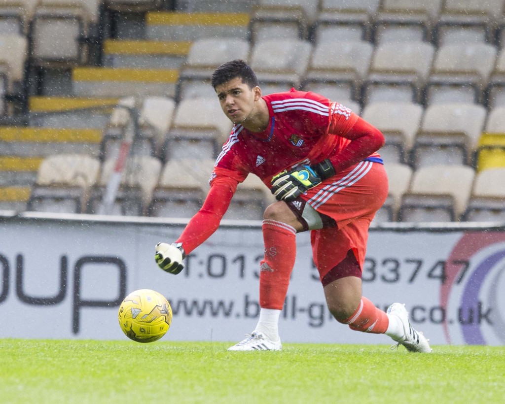 LIVINGSTON, SCOTLAND - JULY 13: Geronimo Rulli of of Real Sociedad in action at the Pre Season Friendly between Livingston and Real Sociedad at the City Stadium on July 13th, 2015 in Livingston, Scotland. (Photo by Jeff Holmes/Getty Images)