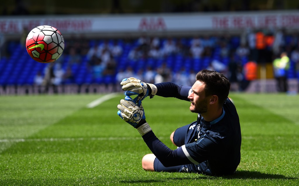 LONDON, ENGLAND - MAY 08: Hugo Lloris of Tottenham Hotspur warms up during the Barclays Premier League match between Tottenham Hotspur and Southampton at White Hart Lane on May 8, 2016 in London, England. (Photo by Shaun Botterill/Getty Images)