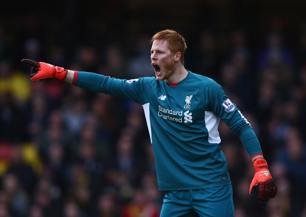 WATFORD, ENGLAND - DECEMBER 20: Adam Bogdan of Liverpool shouts during the Barclays Premier League match between Watford and Liverpool at Vicarage Road on December 20, 2015 in Watford, England. (Photo by Ian Walton/Getty Images)