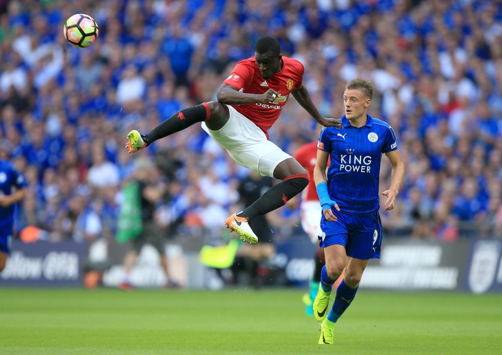 Jose Mourinho would be pleased with the new signing as Eric Bailly put in an impressive shift and had Jamie Vardy's number throughout the match. (Picture Courtesy - AFP/Getty Images)