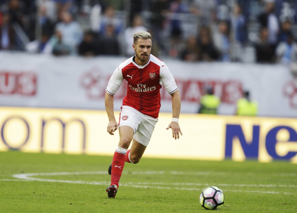 GOTHENBURG, SWEDEN - AUGUST 07: Aaron Ramsey of Arsenal during the Pre-Season Friendly between Arsenal and Manchester City at Ullevi on August 7, 2016 in Gothenburg, Sweden. (Photo by Nils Petter Nilsson/Ombrello/Getty Images)