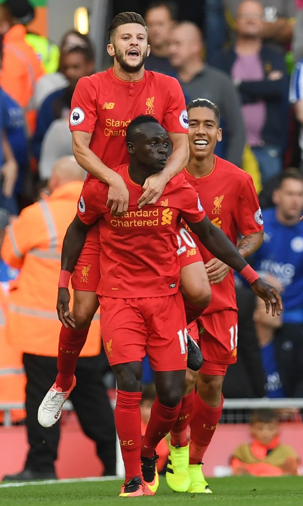 The trio wreaked havoc on Leicester at Anfield and ensured a winning start on the debut of the stadium's Main Stand. (Picture Courtesy - AFP/Getty Images)
