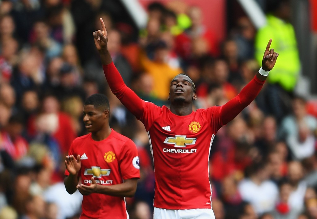 Pogba would be looking to improve on his Leicester performance as he aims to establish himself in the Premier League. (Picture Courtesy - AFP/Getty Images)