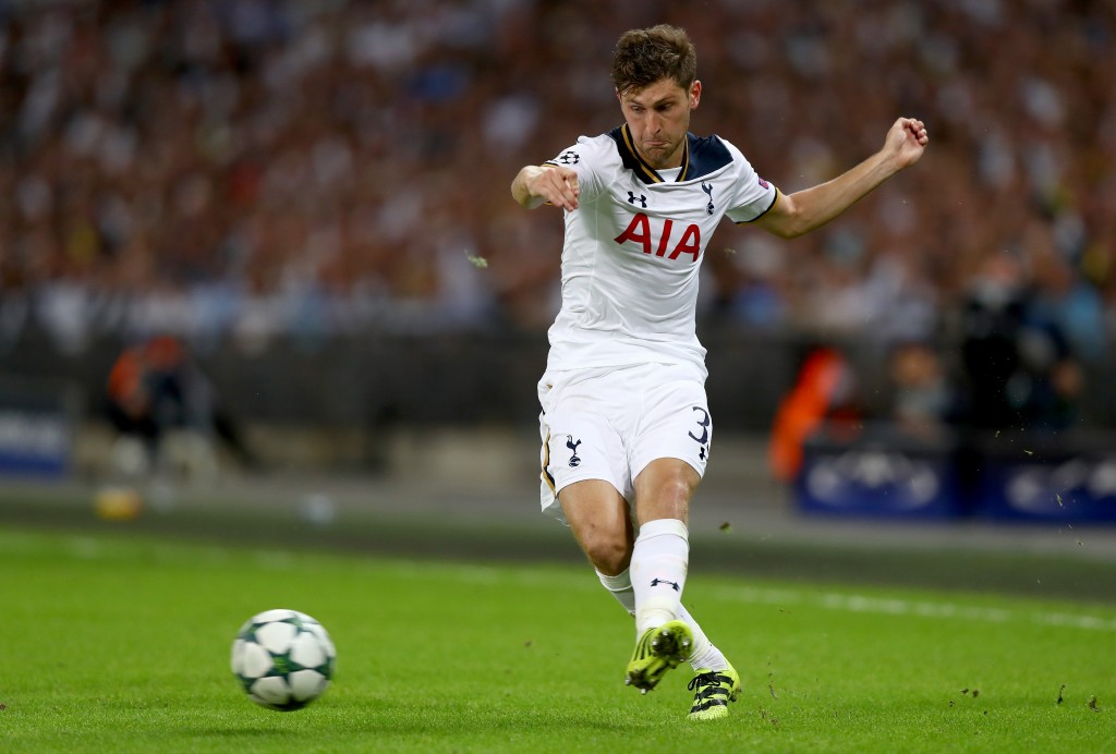 LONDON, ENGLAND - SEPTEMBER 14: Ben Davies of Tottenham Hotspur during the UEFA Champions League match between Tottenham Hotspur FC and AS Monaco FC at Wembley Stadium on September 14, 2016 in London, England. (Photo by Clive Rose/Getty Images)