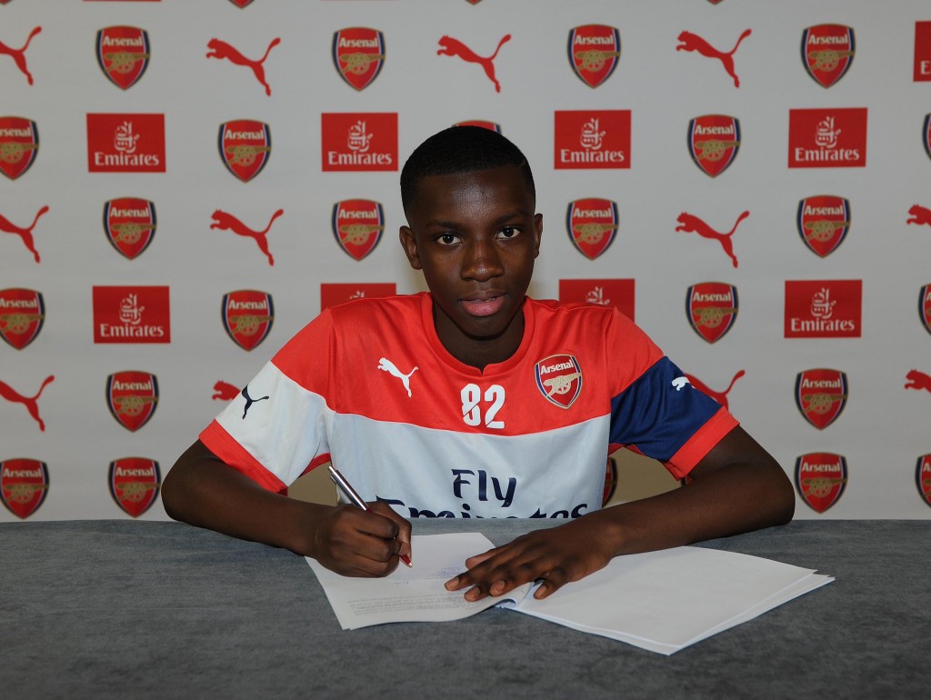 Nketiah's meteoric rise deserves applause and Arsenal would be ecstatic to have tied the player down to a pro-deal before other clubs tabled an offer. (Picture Courtesy - Arsenal.com)
