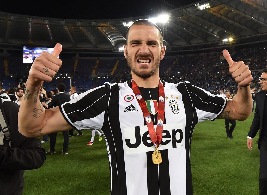 Here's to more trophies for Bonucci at the Juventus Stadium. (Picture Courtesy - AFP/Getty Images)