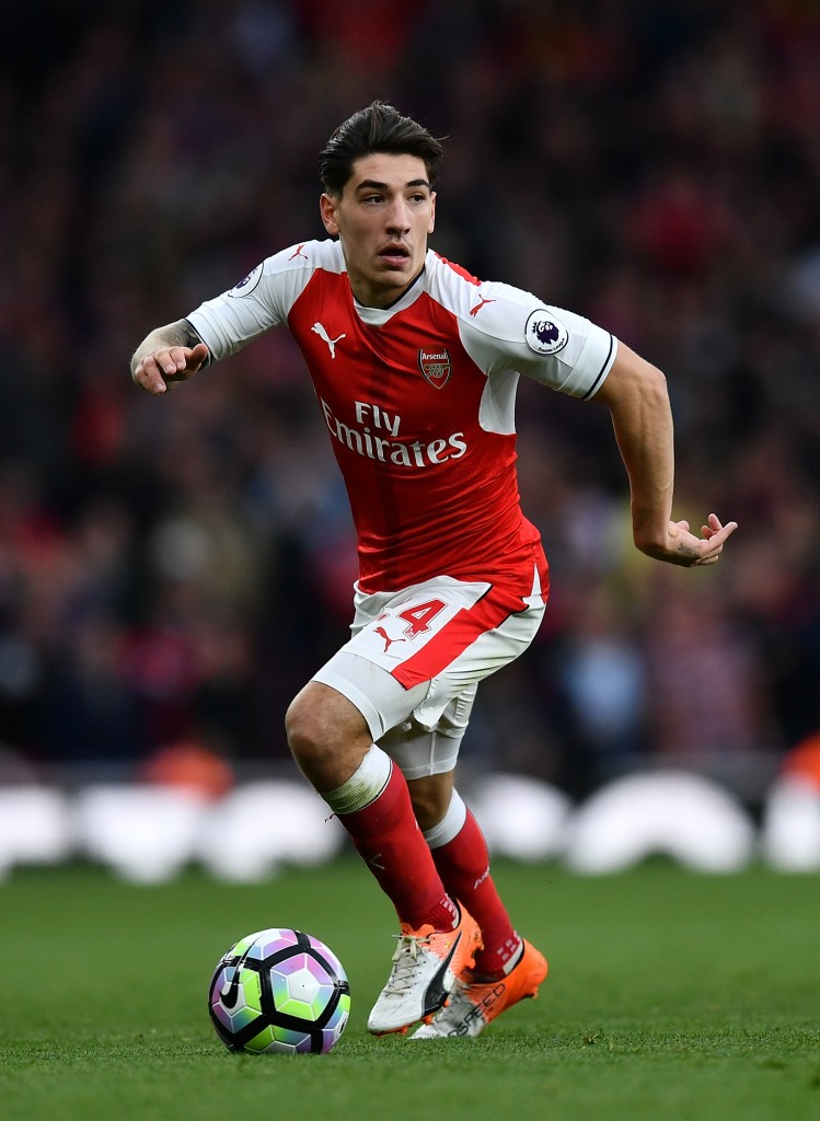 LONDON, ENGLAND - OCTOBER 22: Hector Bellerin of Arsenal in action during the Premier League match between Arsenal and Middlesbrough at The Emirates Stadium on October 22, 2016 in London, England. (Photo by Dan Mullan/Getty Images)
