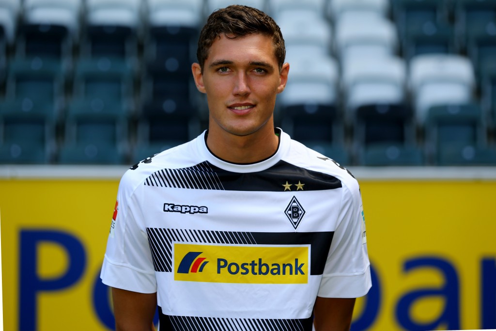 MOENCHENGLADBACH, GERMANY - AUGUST 01: Andreas Christensen of Moenchengladbach poses during the team presentation of Borussia Moenchengladbach at Borussia-Park on August 1, 2016 in Moenchengladbach, Germany. (Photo by Christof Koepsel/Bongarts/Getty Images)