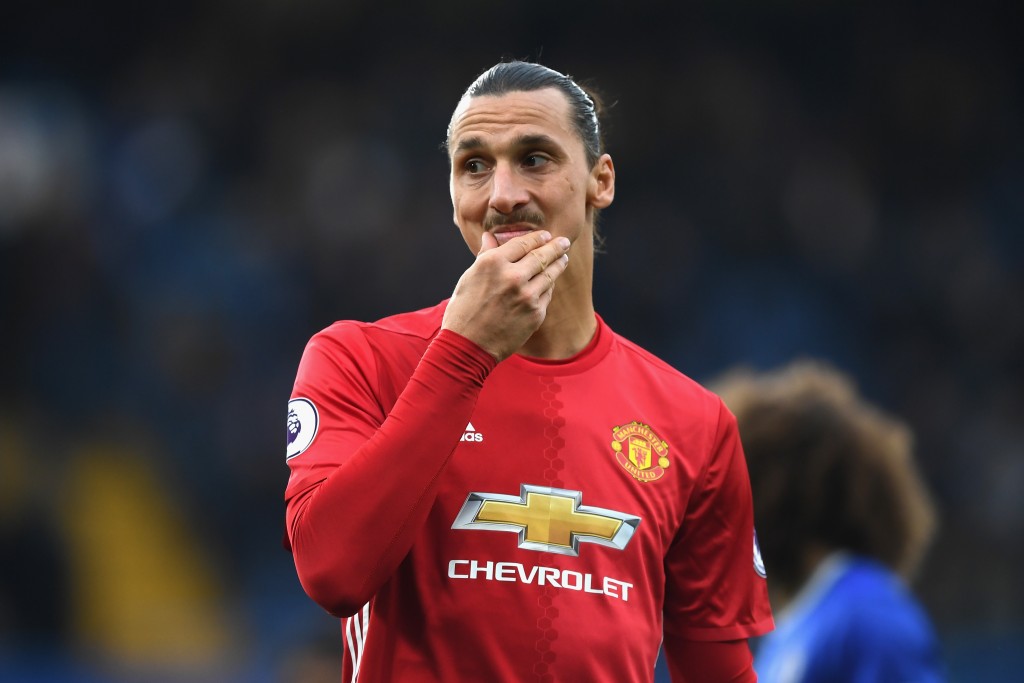 LONDON, ENGLAND - OCTOBER 23: Zlatan Ibrahimovic of Manchester United looks on during the Premier League match between Chelsea and Manchester United at Stamford Bridge on October 23, 2016 in London, England. (Photo by Shaun Botterill/Getty Images)