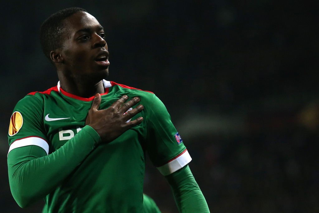 Athletic Bilbao's Spanish forward Inaki Williams celebrates after scoring during the UEFA Europe League round of 32 football match Torino Vs Athletic Bilbao on February 19, 2015 at the "Olympic Stadium" in Turin. AFP PHOTO / MARCO BERTORELLO (Photo credit should read MARCO BERTORELLO/AFP/Getty Images)