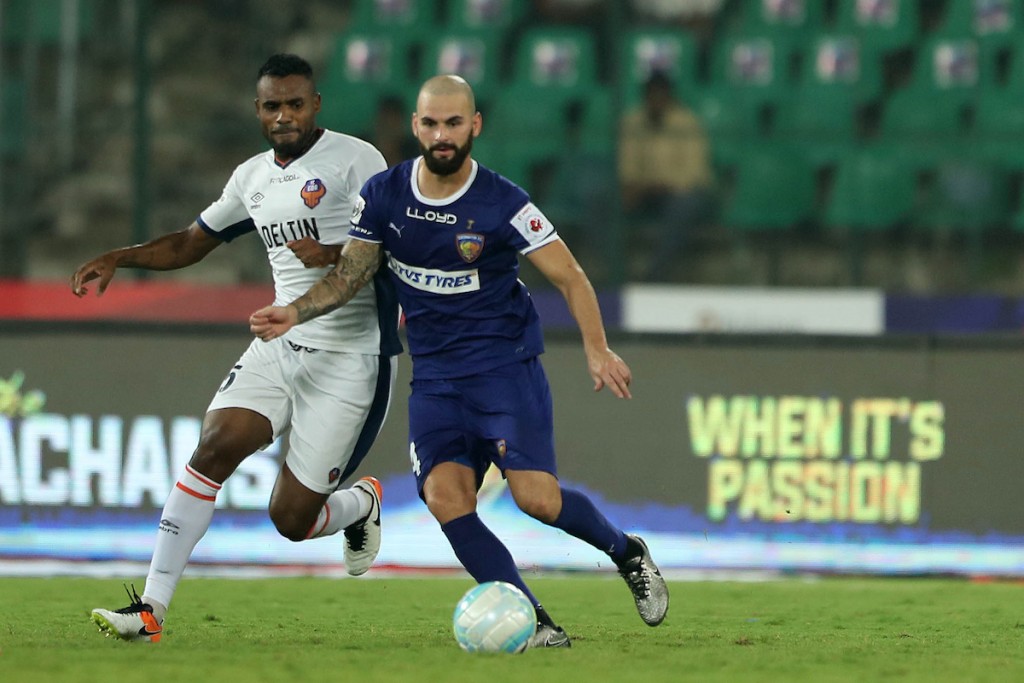 Mulder produced an all-round display and was adjudged the Man of the match as he scored in Chennaiyin FC's 2-0 win over Goa. (Picture Courtesy - AFP/Getty Images)