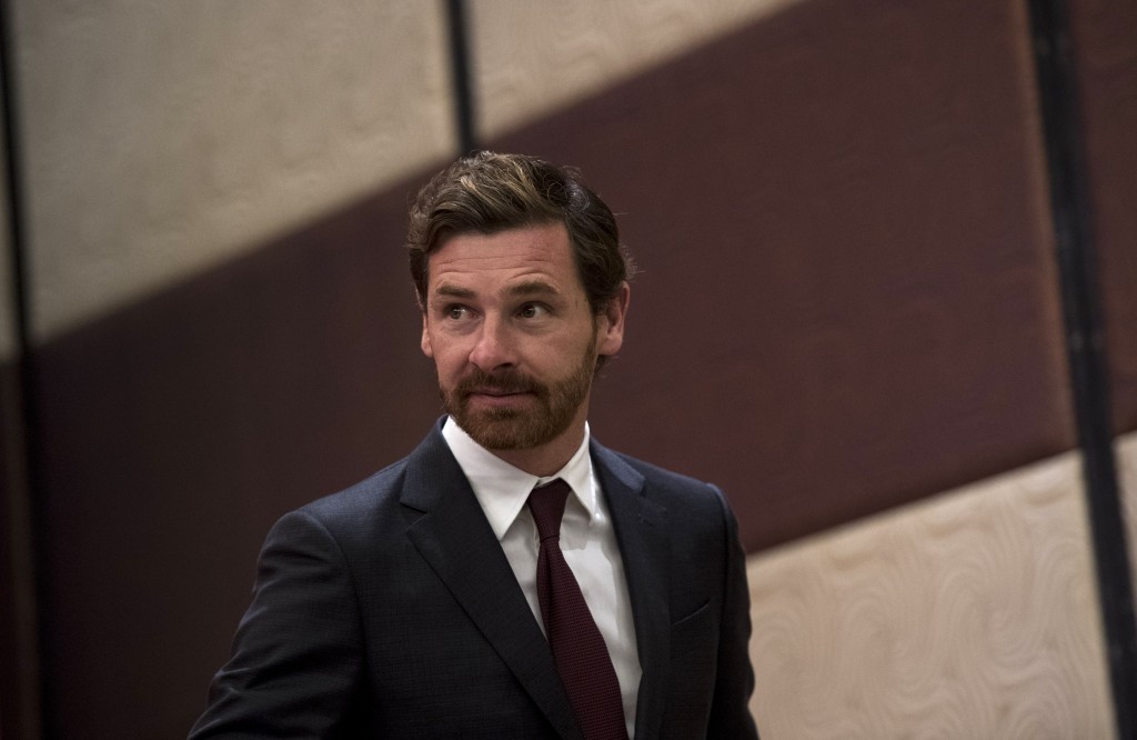 Andre Villas-Boas, the newly announced football coach for Shanghai SIPG, attends a press conference in Shanghai on November 4, 2016. Former Chelsea and Spurs boss Andre Villas-Boas was unveiled as the new coach of Shanghai SIPG on November 4, replacing Sven-Goran Eriksson who was shown the door after guiding the team to third in the Chinese Super League. / AFP / Johannes EISELE (Photo credit should read JOHANNES EISELE/AFP/Getty Images)