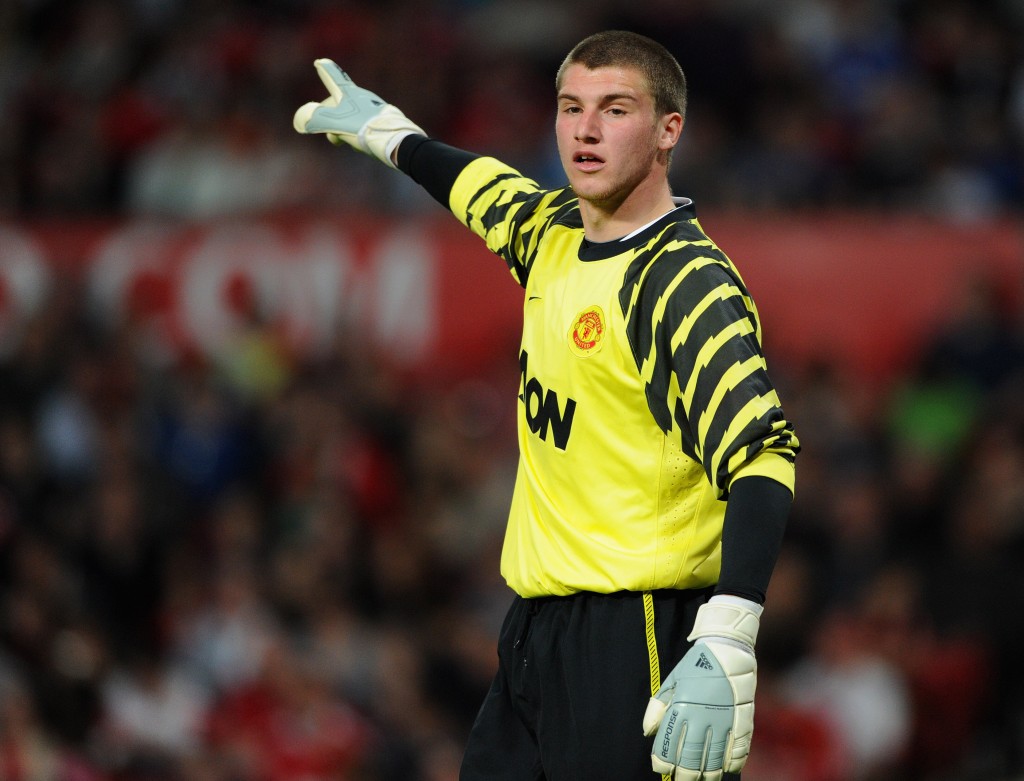 MANCHESTER, ENGLAND - APRIL 20: Sam Johnstone of Manchester United looks on during the FA Youth Cup Semi Final 2nd Leg between Manchester United and Chelsea at Old Trafford on April 20, 2011 in Manchester, England. (Photo by Michael Regan/Getty Images)
