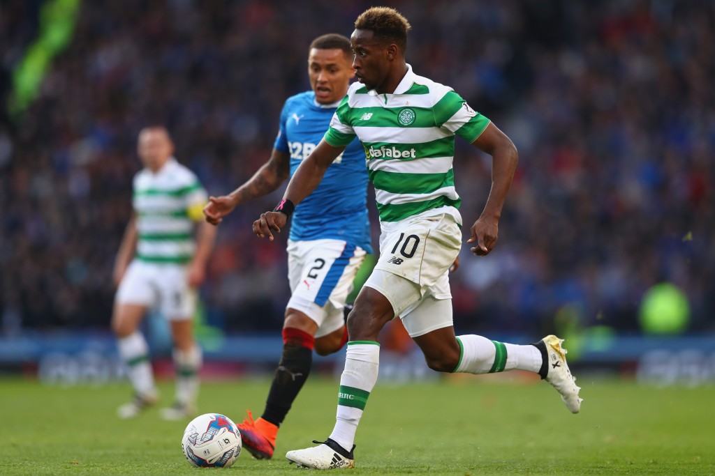 GLASGOW, SCOTLAND - OCTOBER 23: Moussa Dembele of Celtic during the Betfred Cup Semi-Final match between Rangers and Celtic at Hampden Park on October 23, 2016 in Glasgow, Scotland. (Photo by Michael Steele/Getty Images)