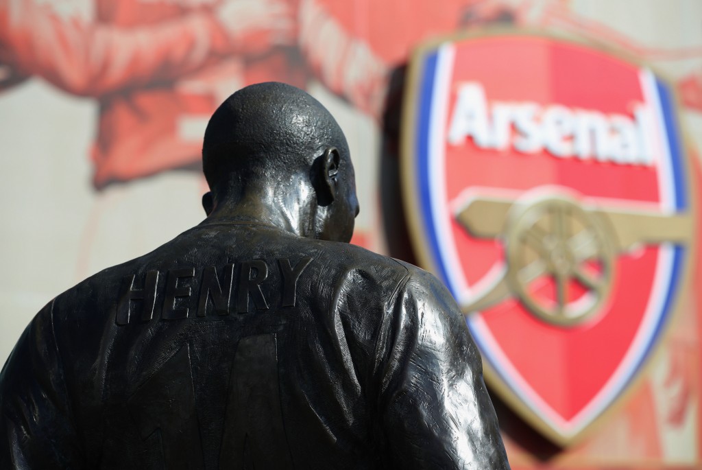 LONDON, ENGLAND - MARCH 13: The Thierry Henry statue is seen prior to the Emirates FA Cup sixth round match between Arsenal and Watford at Emirates Stadium on March 13, 2016 in London, England. (Photo by Richard Heathcote/Getty Images)