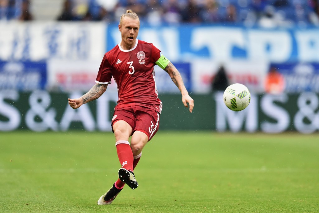 SUITA, JAPAN - JUNE 07: Simon Kjaer of Denmark in action during the international friendly match between Denmark and Bulgaria at the Suita City Football Stadium on June 7, 2016 in Suita, Osaka, Japan. (Photo by Atsushi Tomura/Getty Images)