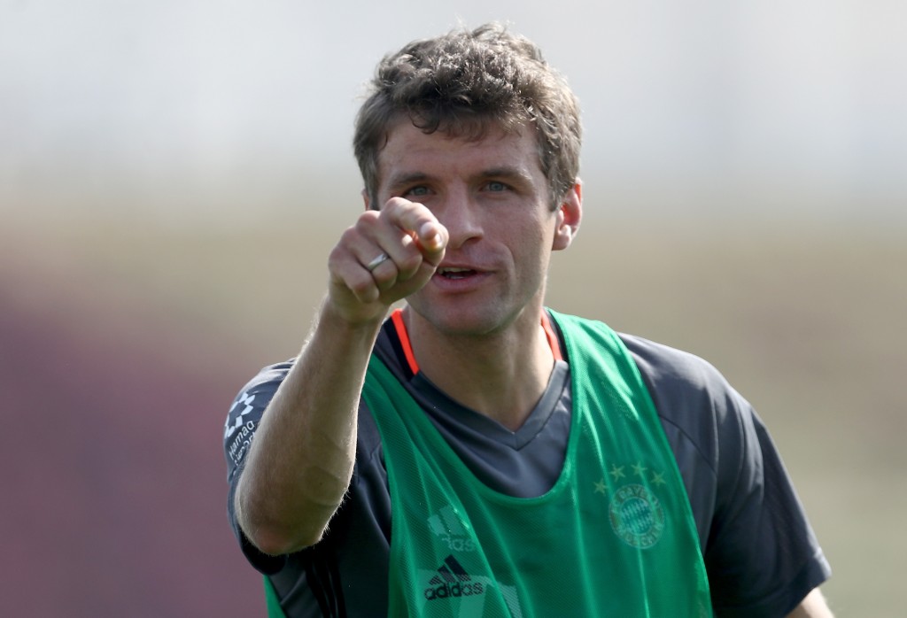 That way to Chelsea? - Thomas Muller may soon be on his way to Stamford Bridge. (Photo courtesy - Lars Baron/Bongarts/Getty Images)