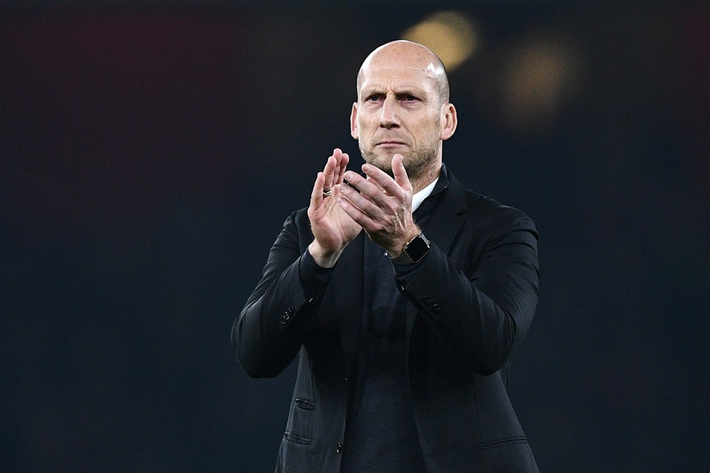 The Return of Stam - Jaap Stam returns to Old Trafford as the Reading manager on Saturday. (Photo by Justin Tallis/AFP/Getty Images)