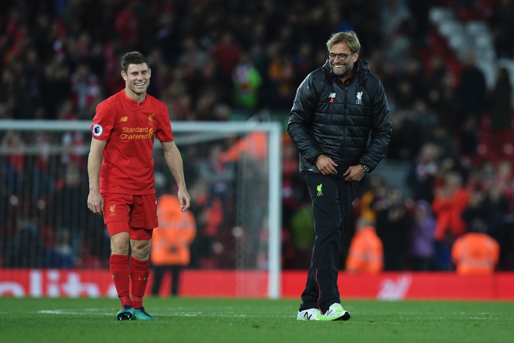 Happy with Milner - Klopp (Photo courtesy - Paul Ellis/AFP/Getty Images)
