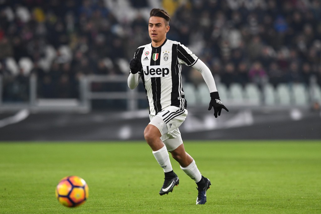 TURIN, ITALY - JANUARY 11: Paulo Dybala of FC Juventus in action during the TIM Cup match between FC Juventus and Atalanta BC at Juventus Stadium on January 11, 2017 in Turin, Italy. (Photo by Valerio Pennicino/Getty Images)